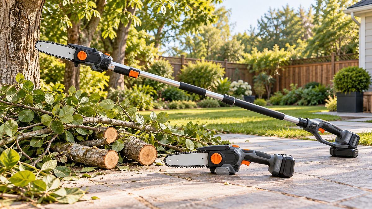 Autubin brushless 2 in 1 cordless pole saw mini chainsaw 8 inch m review