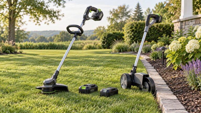 Cordless Trimmer and Edger Combo: Battery, Width and Edging Head