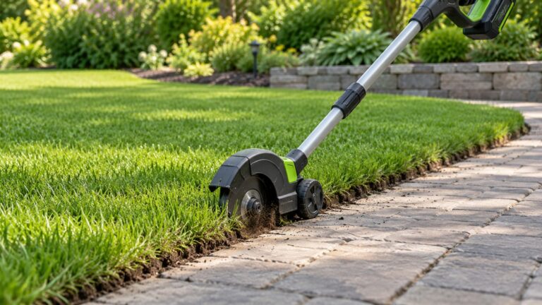 Cordless lawn edgers
