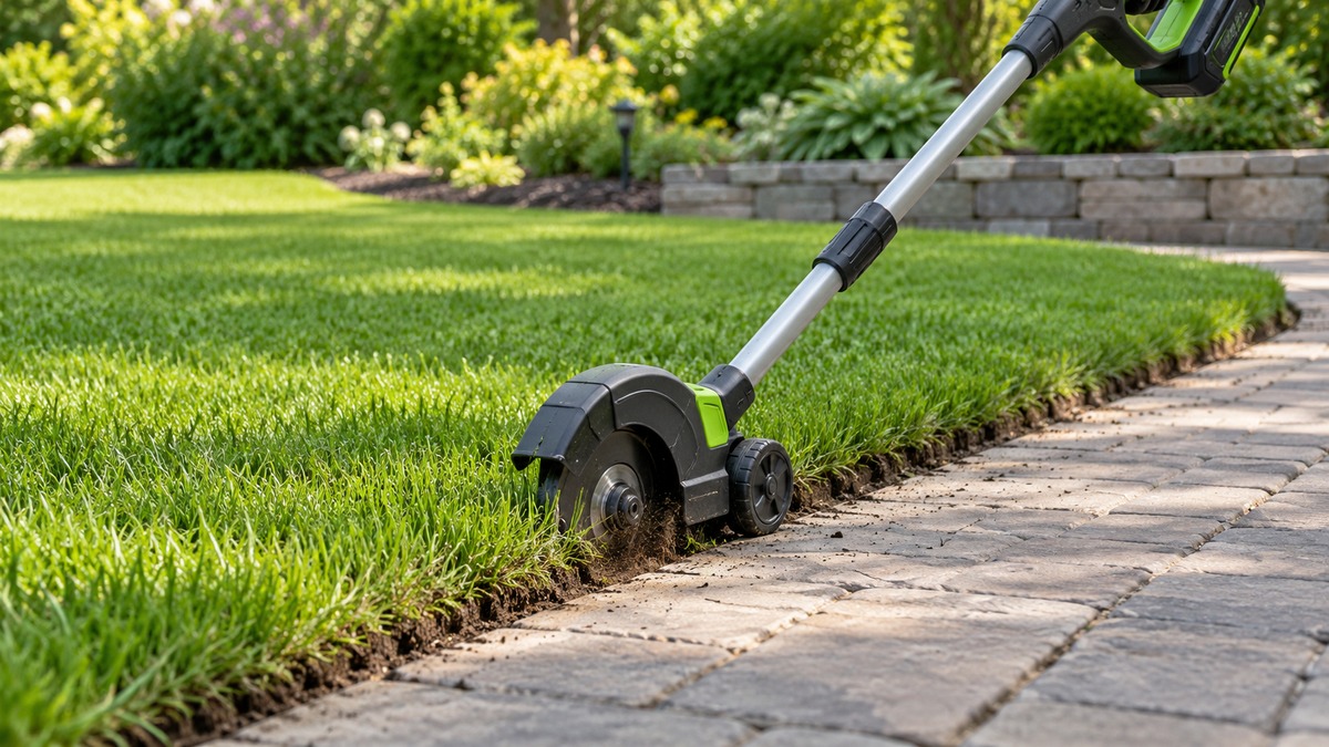 Cordless lawn edgers