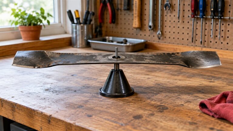 How to Check a Mower Blade for Balance