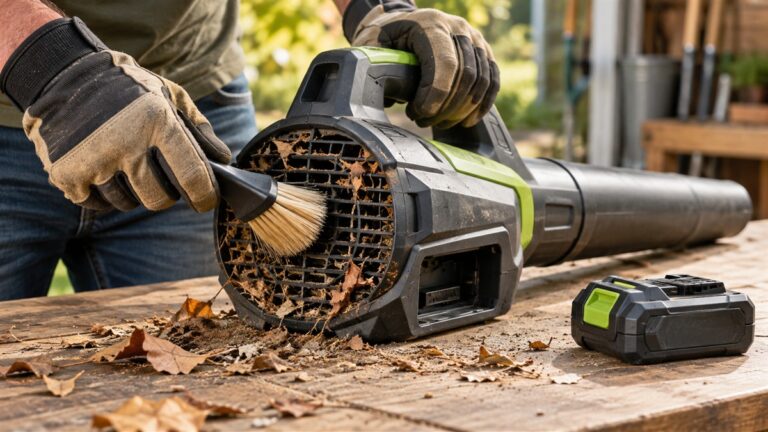How to Clean a Cordless Blower Air Intake