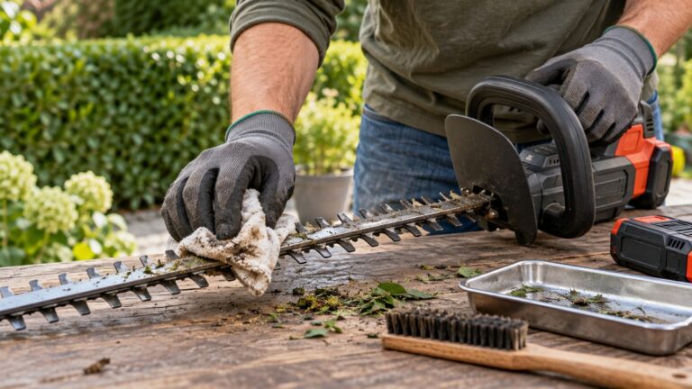 How to Clean Hedge Trimmer Blades