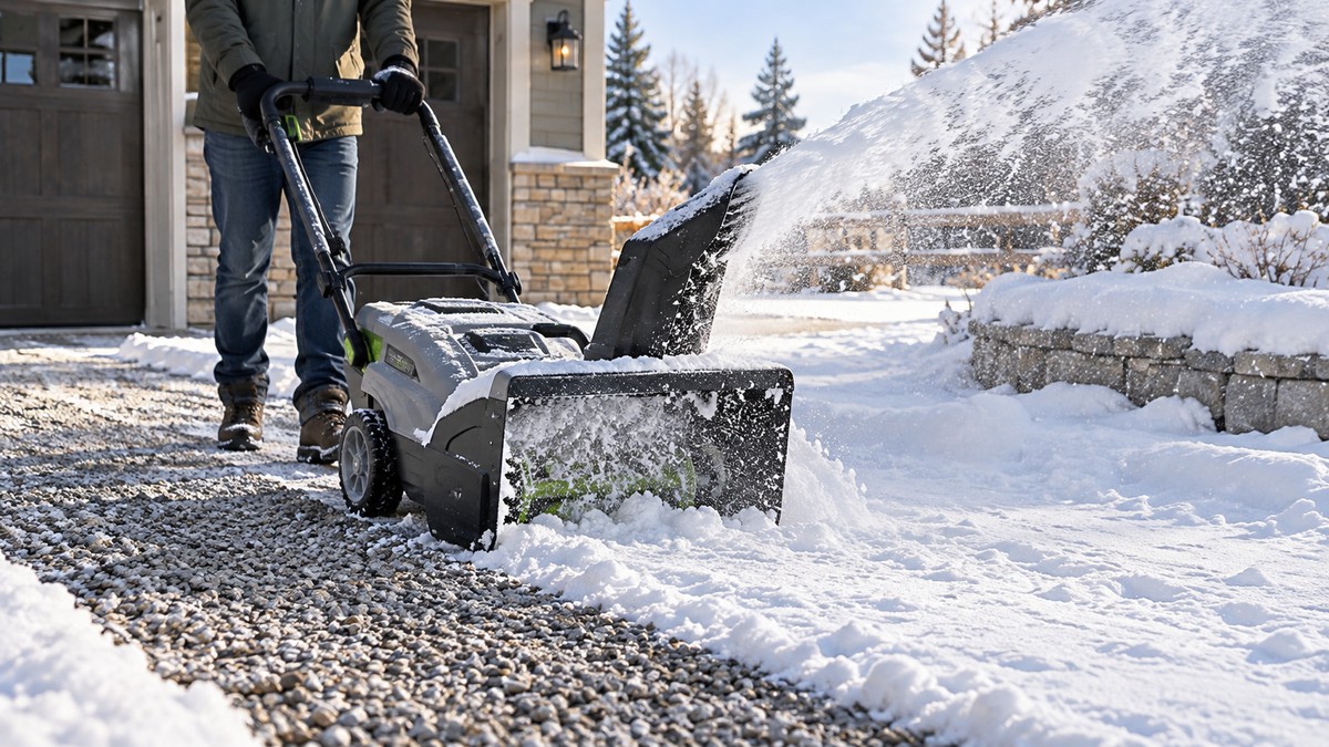Best Battery Snow Blower for Gravel Driveway