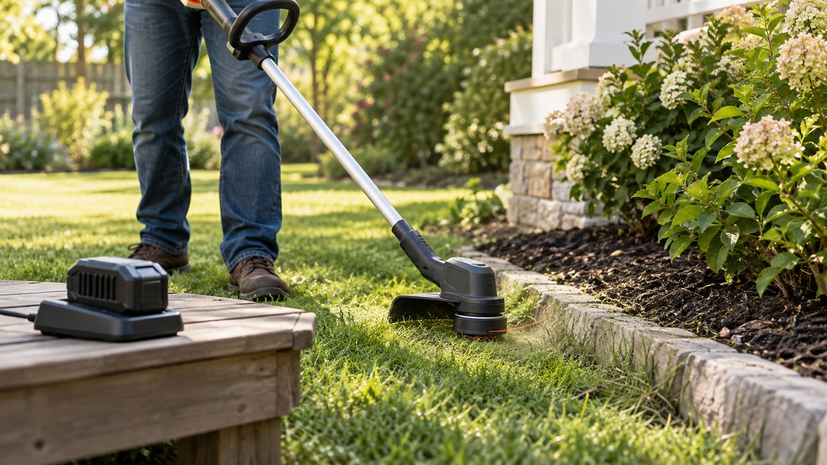 Best Cordless Grass Trimmer with Battery and Charger