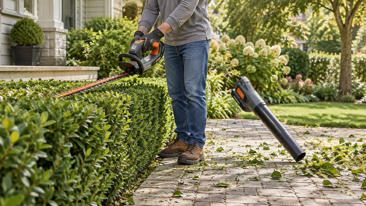Best Cordless Hedge Trimmer and Blower Combo