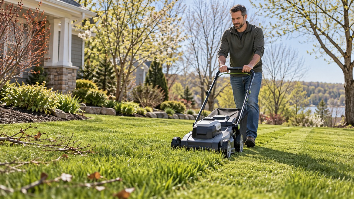 Mowing Your Lawn for the First Time in Spring