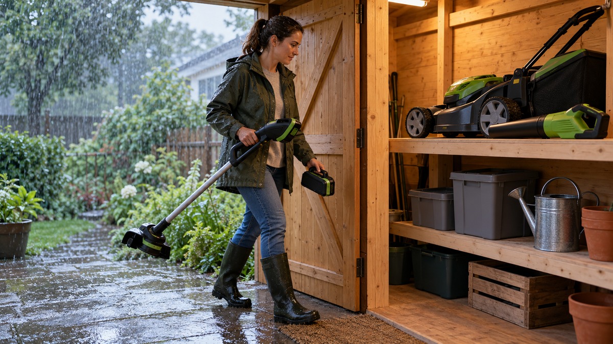 Protecting Cordless Yard Tools From Rain